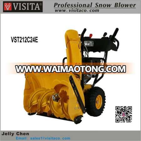 212CC 7HP 24" Working Width Gasoline Power Snow Thrower